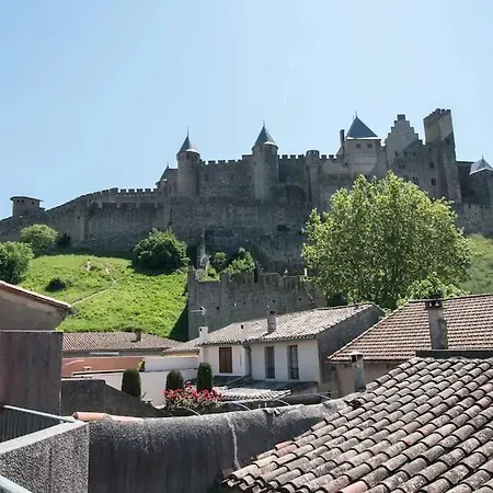 Le Saint Gimer - Vue Sur La Cite Medievale - Climatisation דירה קרקסון