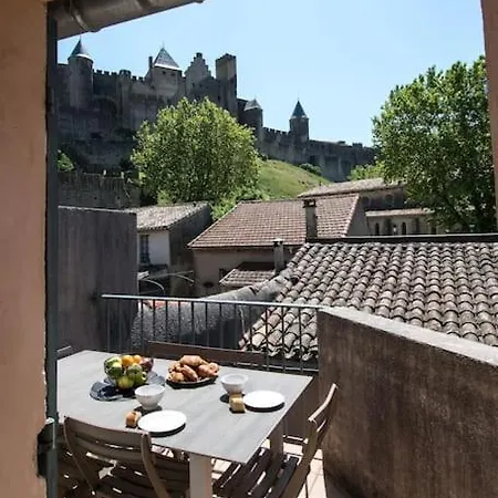Le Saint Gimer - Vue Sur La Cite Medievale - Climatisation Carcassonne