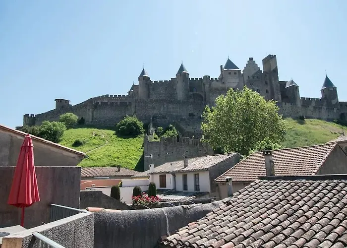 Le Saint Gimer - Vue Sur La Cite Medievale - Climatisation Apartament Carcassonne