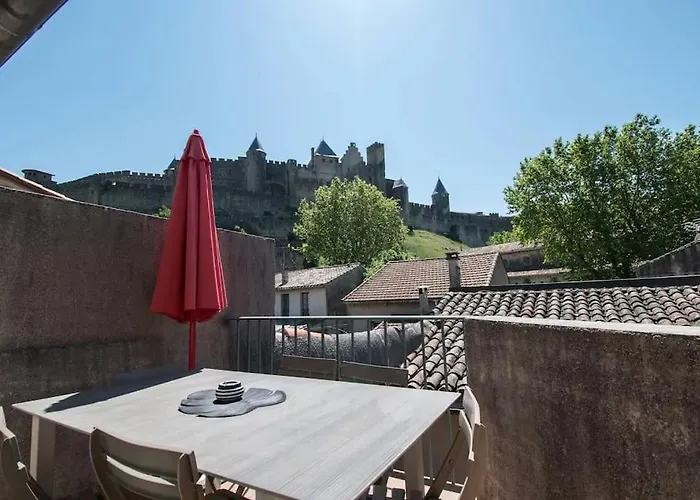 Le Saint Gimer - Vue Sur La Cite Medievale - Climatisation Apartament